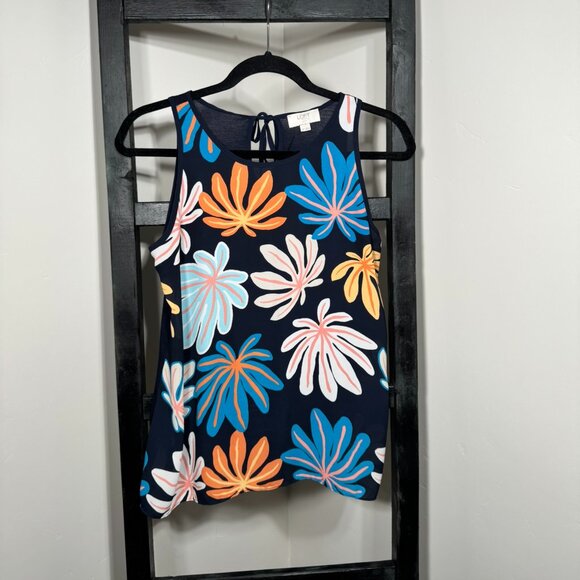 LOFT Floral Sleeveless Tank Top – Vibrant & Chic - Picture 2 of 5